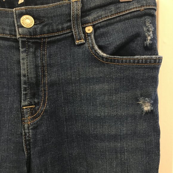 7 for All Mankind Distressed Skinny Jeans size 25 - Picture 4 of 5